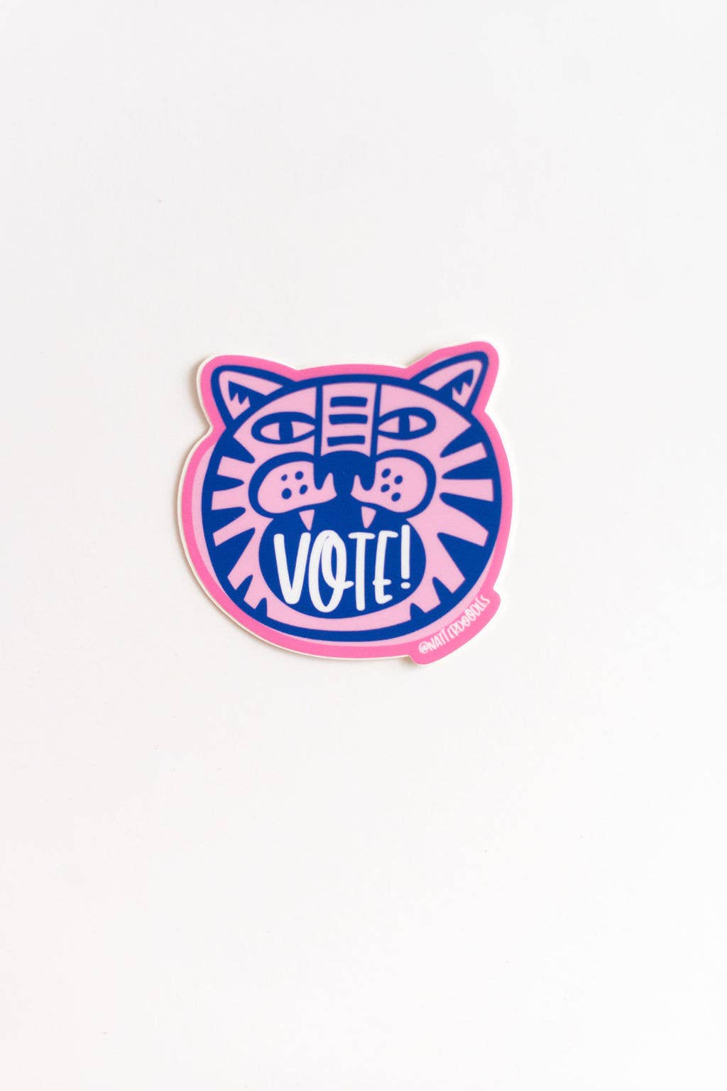 Vote! Fiercely Tiger Sticker – 3" Vinyl Political Activism