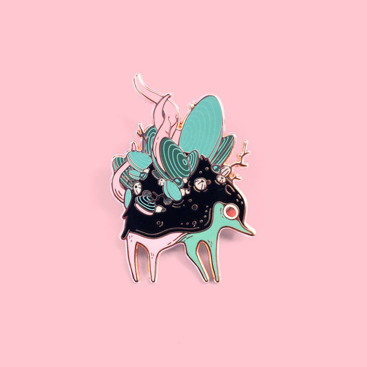 Bivalve Pin by Faunwood Soft-Enamel Lightweight Button Lapel