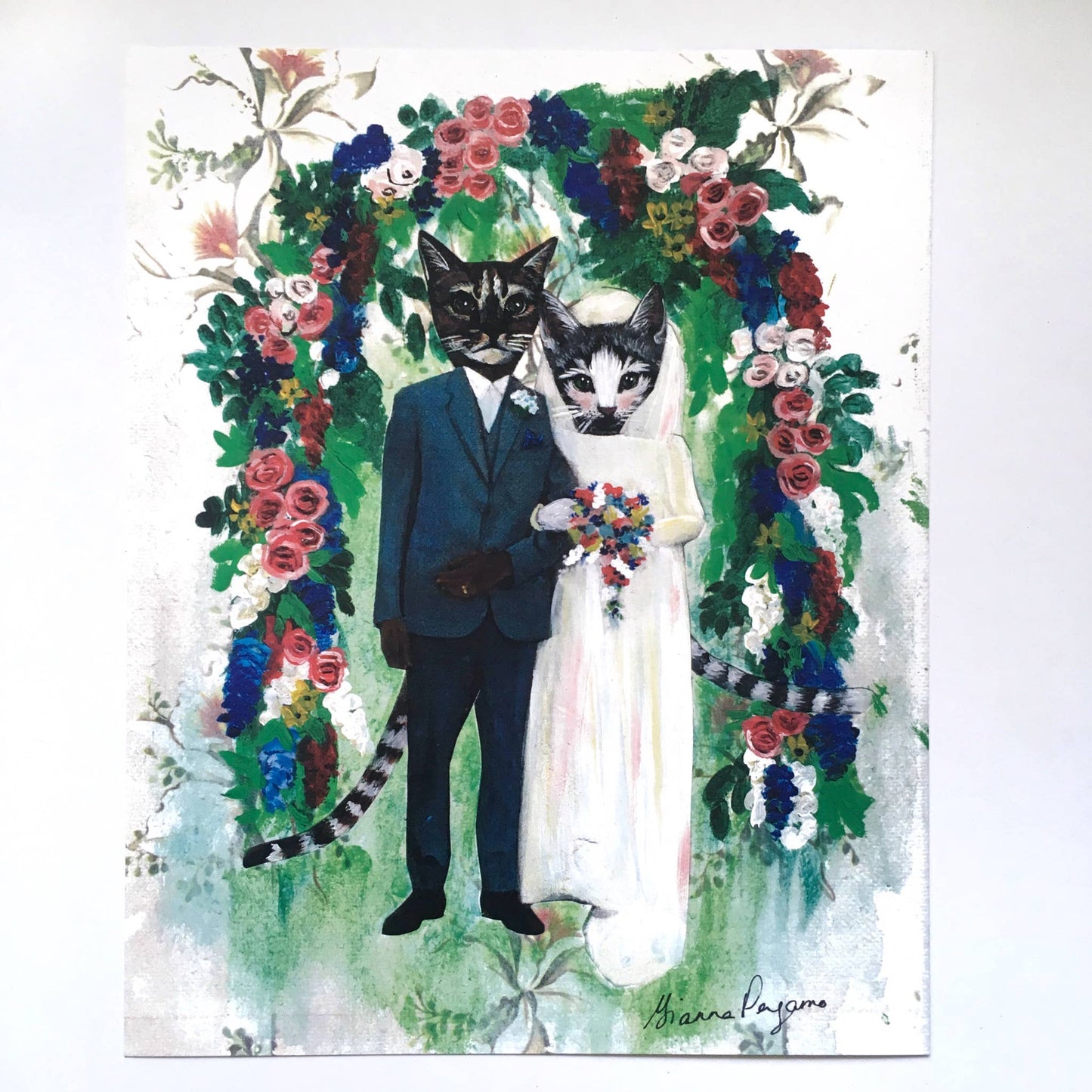 Wedding Cats 8X10 Art Print