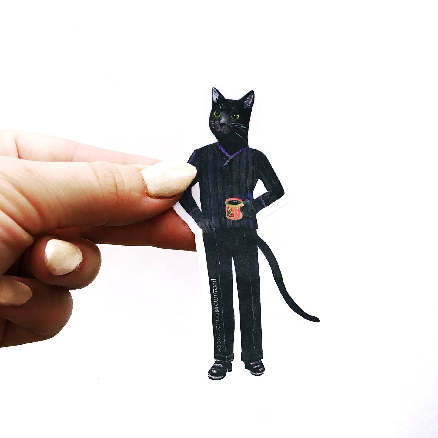 Black Cat Black Coffee Sticker