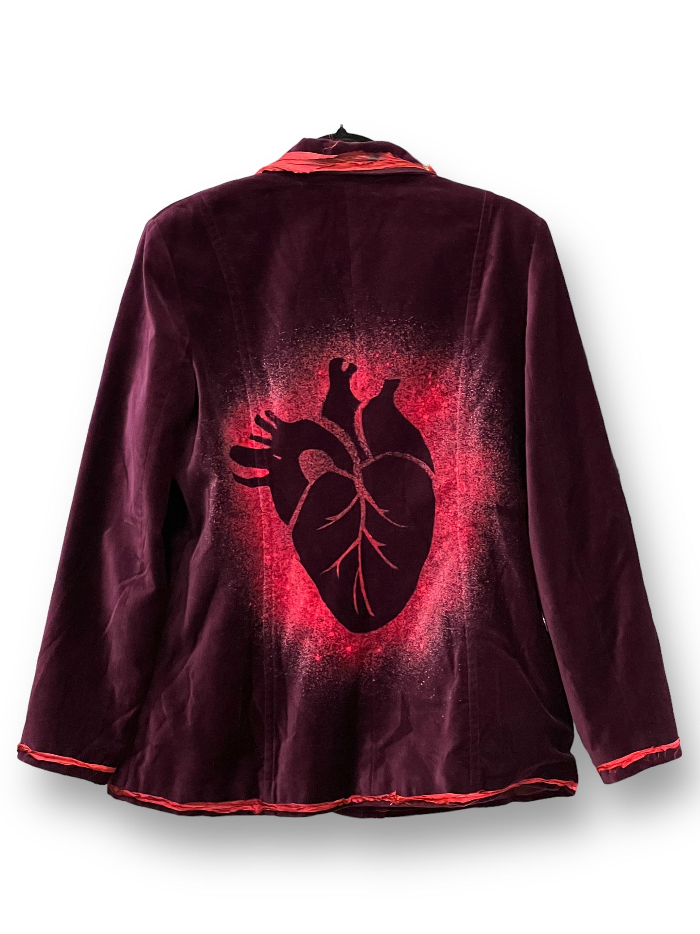 Red Velvet Anatomical Heart Jacket