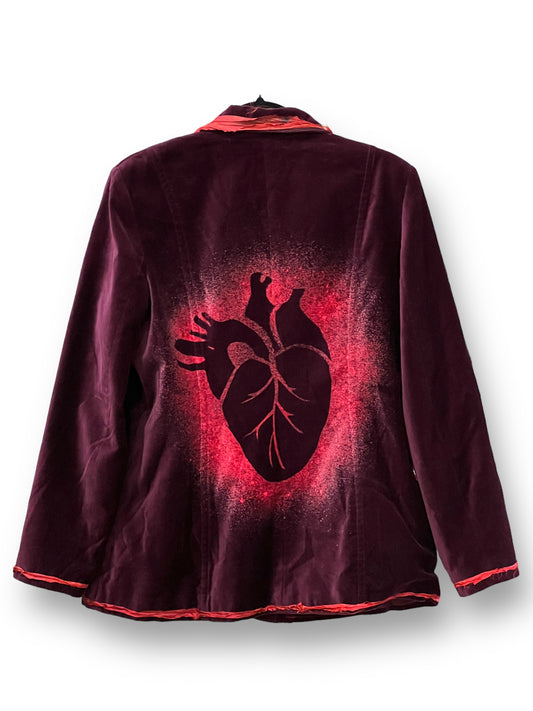 Red Velvet Anatomical Heart Jacket