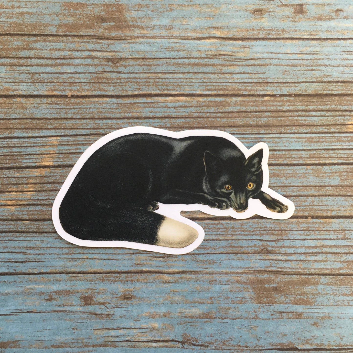Black Fox Vintage Sticker